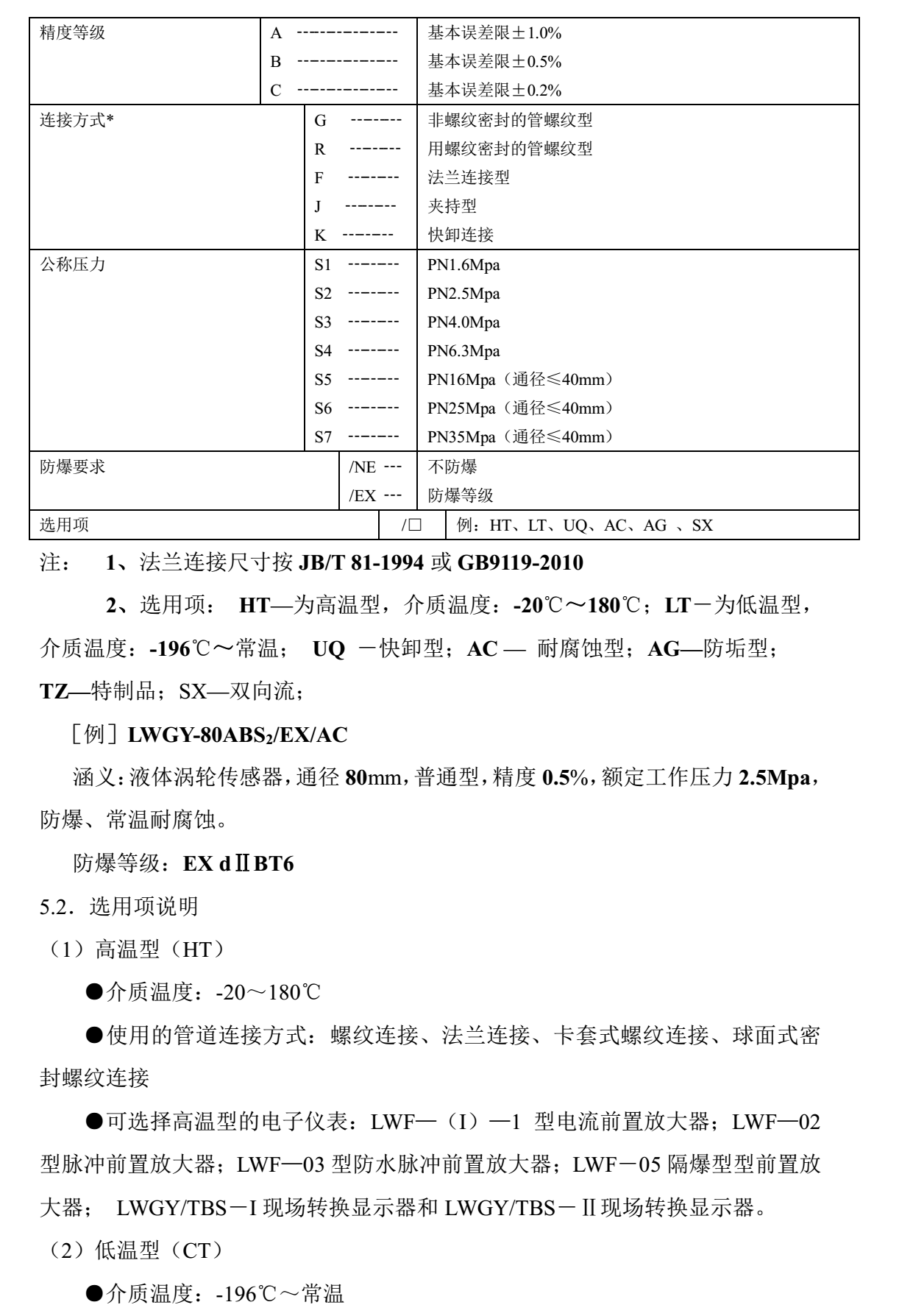 乙二醇用流量計選型說明2