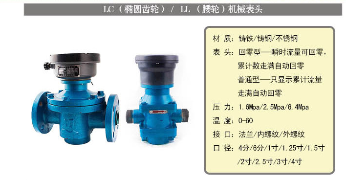 橢圓齒輪流量計(jì)純機(jī)械式